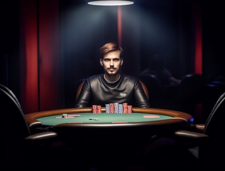 Pemain di meja Casino Hold'em inem862 bermain dengan kartu komunal terbuka